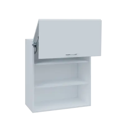 MHVV - 65D horní skříňka boxová, 2 výkloypy, 770x654x440, korpus bílý, výklopy bílá